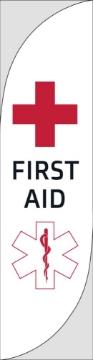Picture of First Aid - 13ft Feather Flag