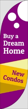 Picture of New Condos 5 - 13ft Feather Flag