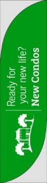 Picture of New Condos 8 - 13ft Feather Flag