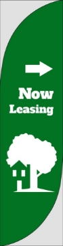 Picture of Now Leasing 5 - 13ft Feather Flag