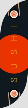 Picture of Sushi - 13ft Feather Flag