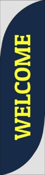 Picture of Welcome 1 - 13ft Feather Flag