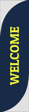 Picture of Welcome 1 - 13ft Feather Flag