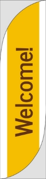 Picture of Welcome 2 - 13ft Feather Flag