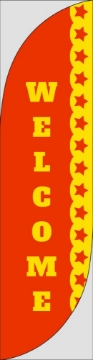 Picture of Welcome 5 - 13ft Feather Flag