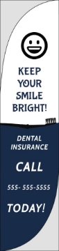 Picture of Dental Insurance - 15.5ft Feather Flag