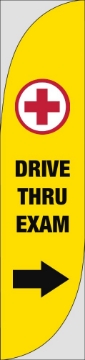 Picture of Drive Thru Clinic 6 - 15.5ft Feather Flag