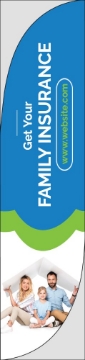 Picture of Family Insurance - 15.5ft Feather Flag
