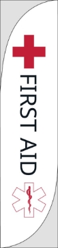 Picture of First Aid - 15.5ft Feather Flag
