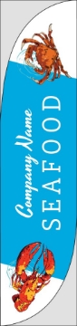 Picture of Seafood - 15.5ft Feather Flag
