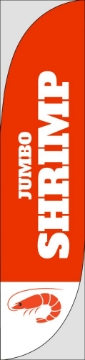 Picture of Shrimp - 15.5ft Feather Flag