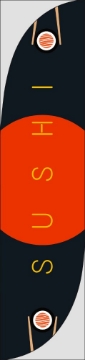 Picture of Sushi - 15.5ft Feather Flag