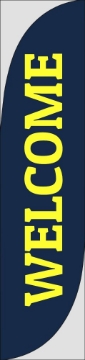 Picture of Welcome 1 - 15.5ft Feather Flag