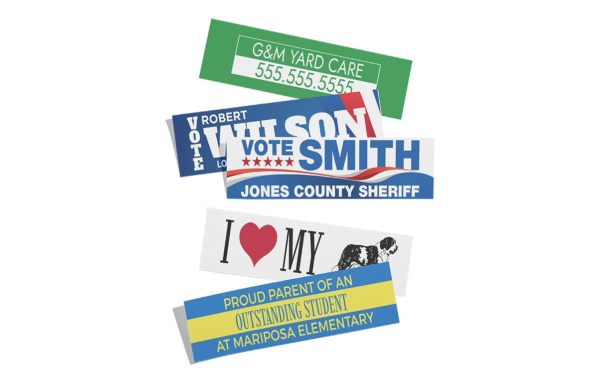 Picture of 3" x 10" Bumper Sticker PFF