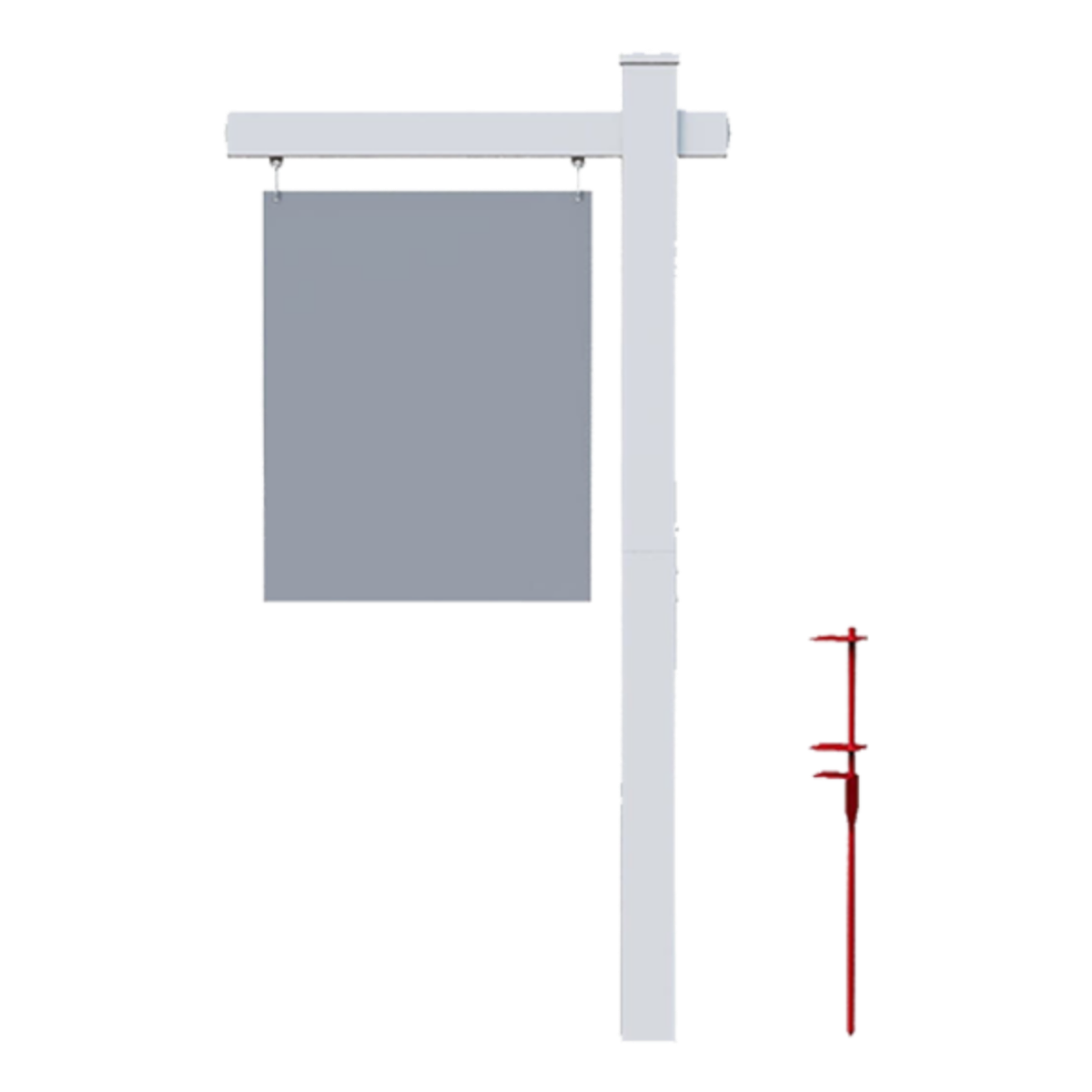 Vinyl Real Estate Post (2-Piece) Template Customization
