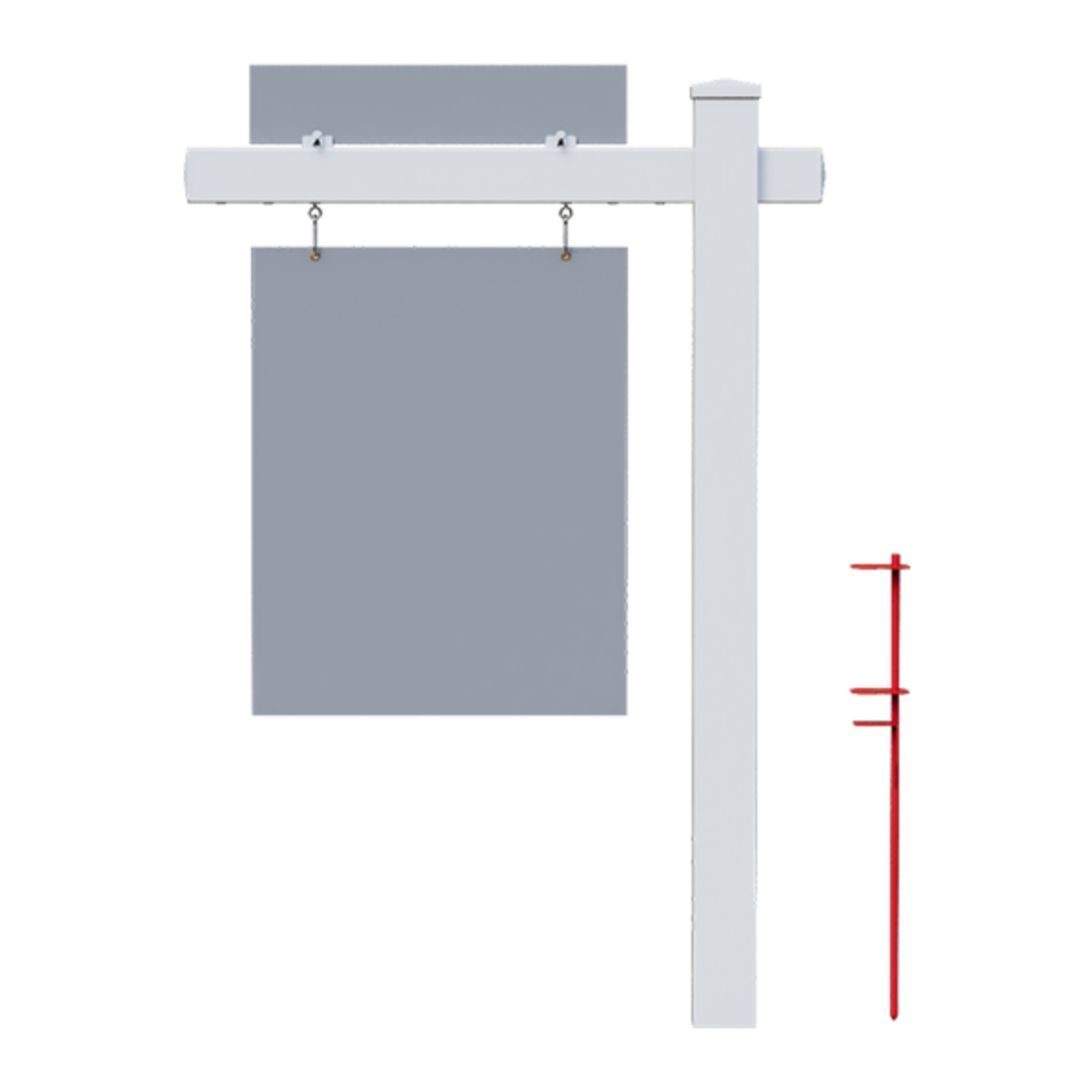 Vinyl Real Estate Post (1-Piece) Template Customization