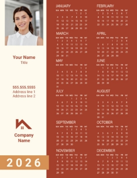 Picture of Real Estate Postcard Magnet 5 - Vertical