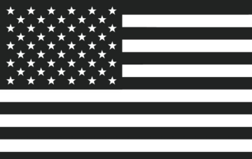 Picture of Black/White American Flag- 5x8